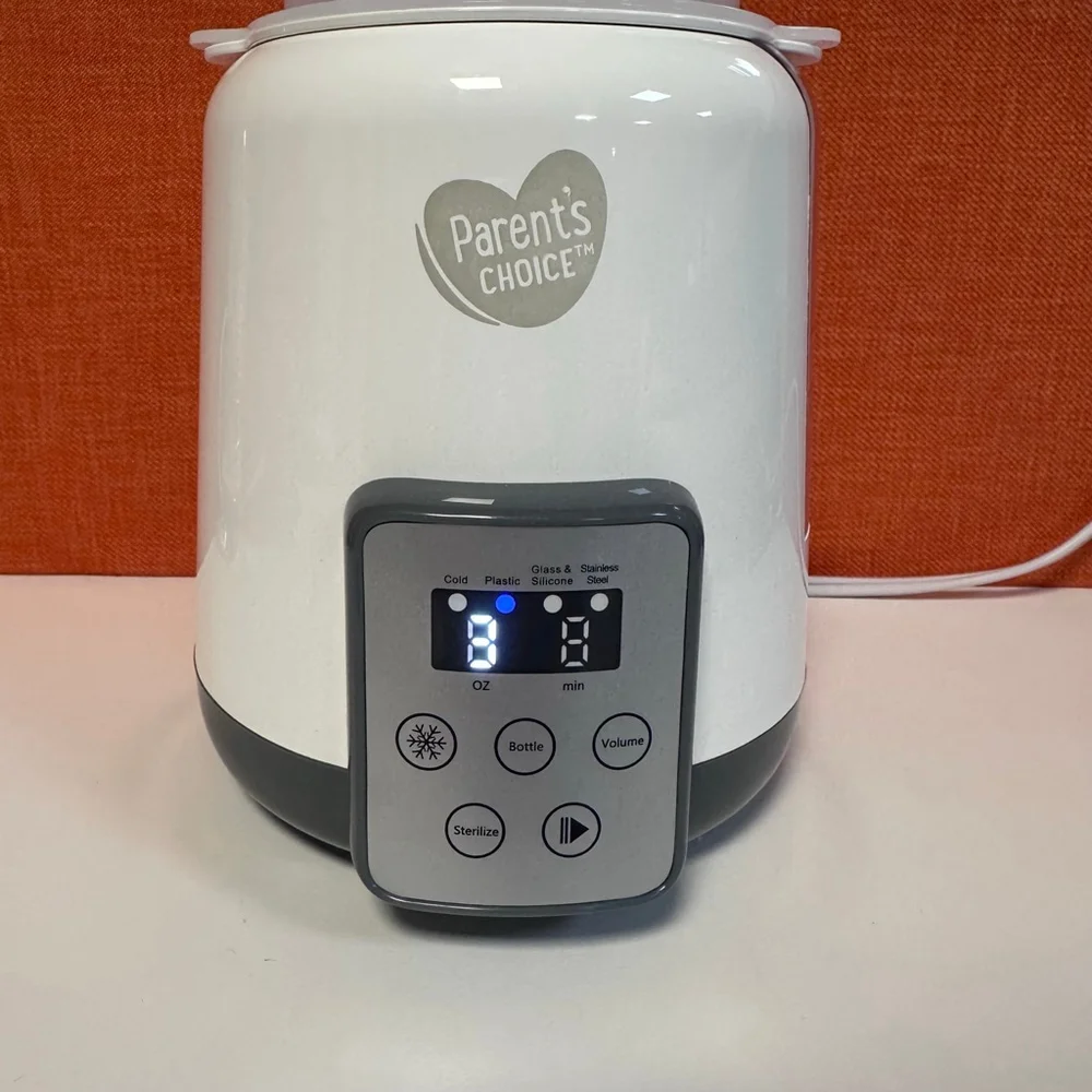 Baby Parent's Choice One Size White Gray Bottle Warmer Sterilizer Used Twice